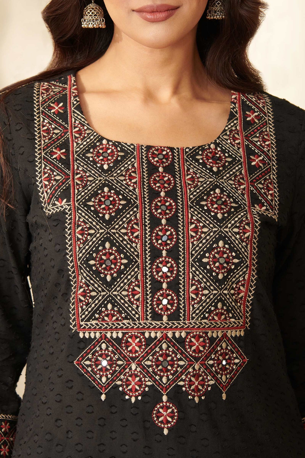 Mehraab Safiya Black Kurta