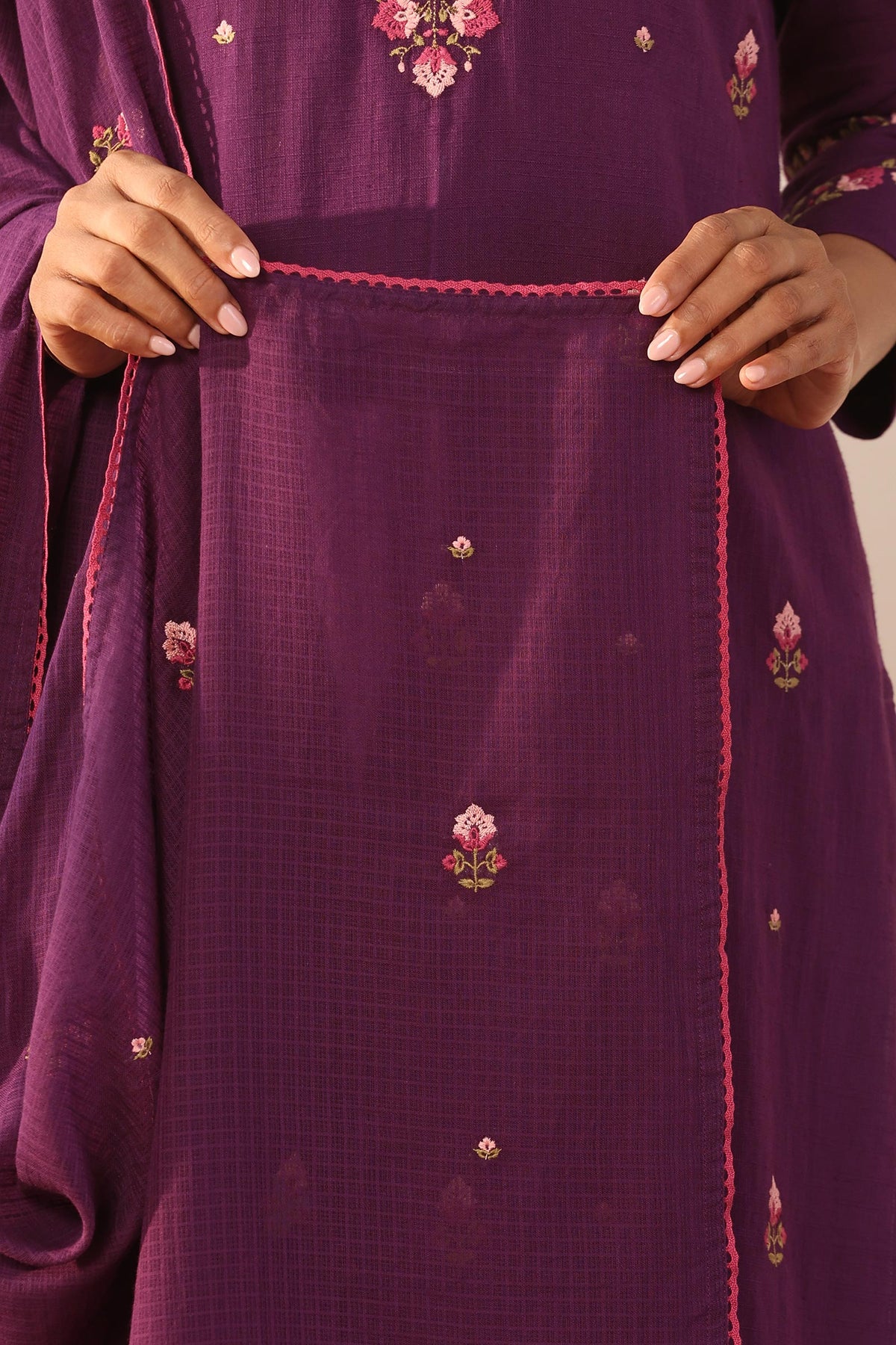 Mehraab Rahida Purple Dupatta