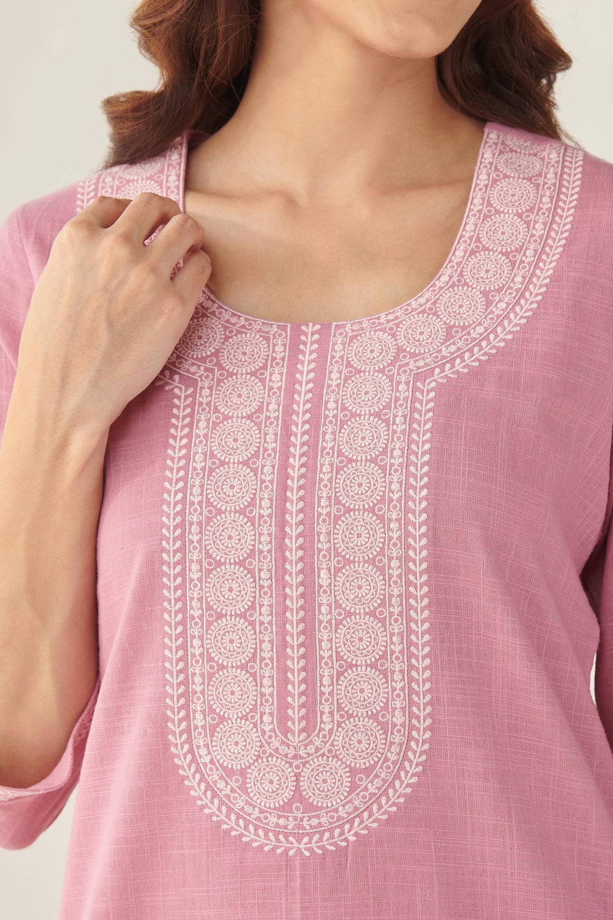 Mehraab Rumeha Pink Kurta