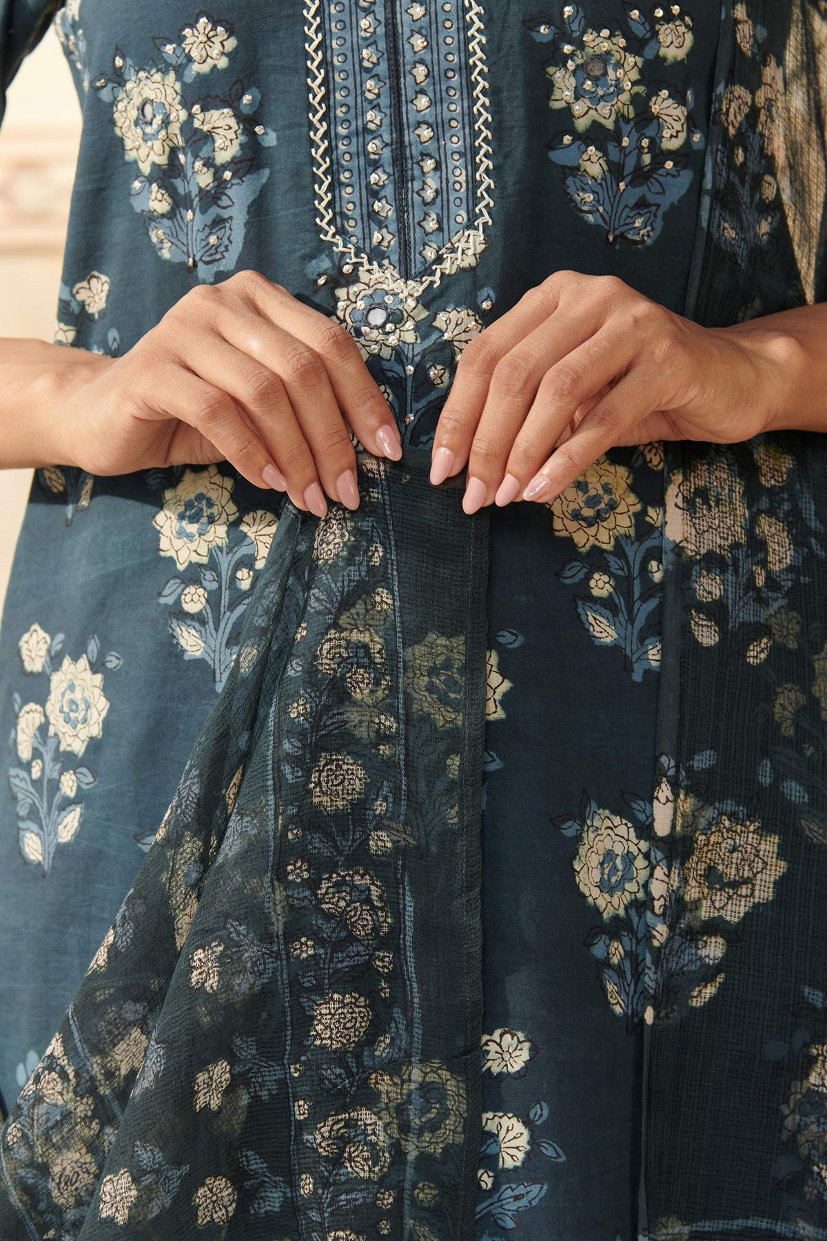Sehra Seher Bagru Dupatta