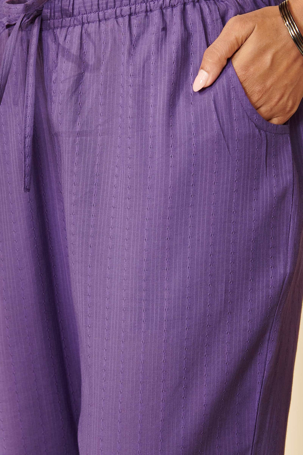 Roza Rosana Purple Narrow Pants
