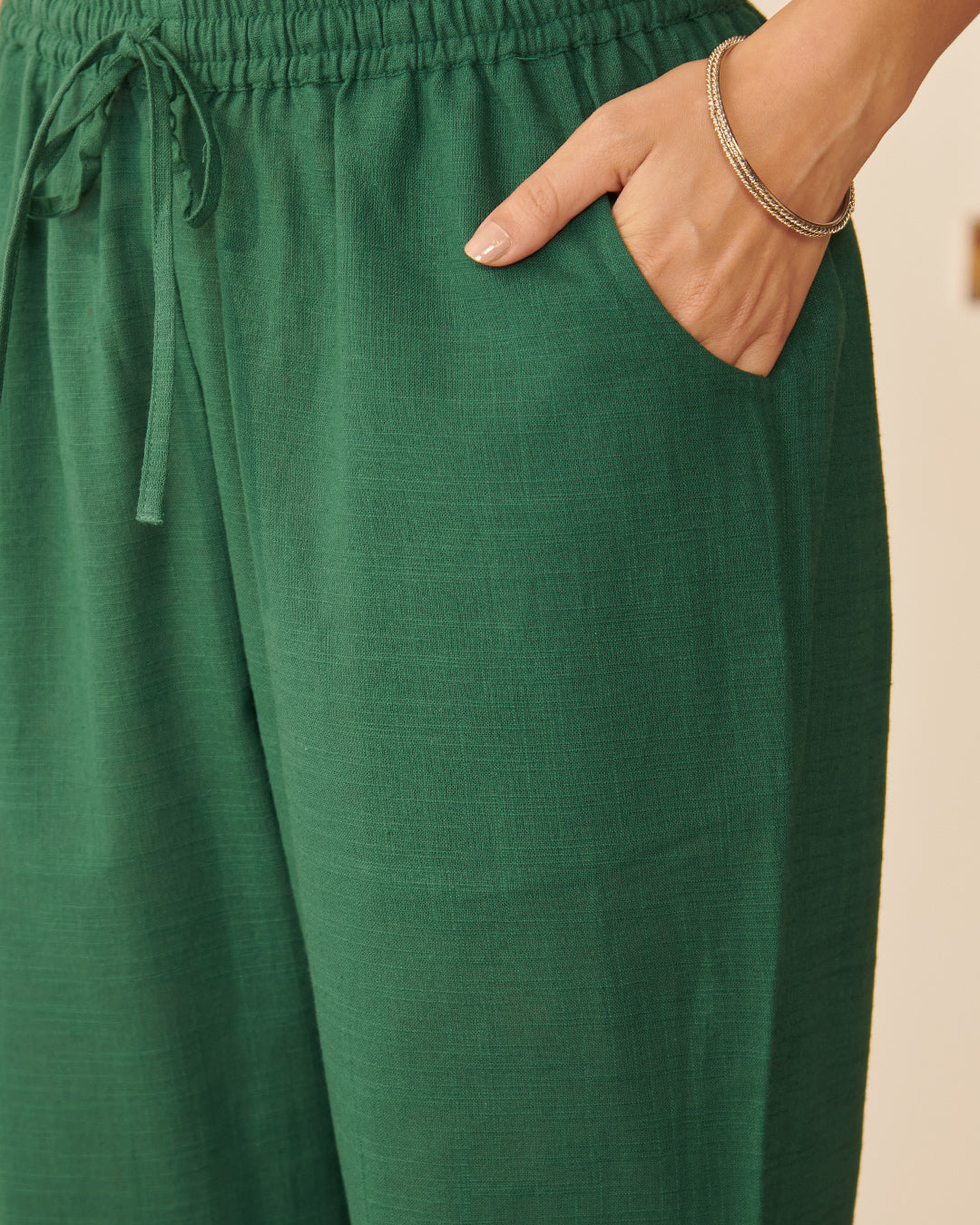 Mehraab Mira Green Narrow Pants