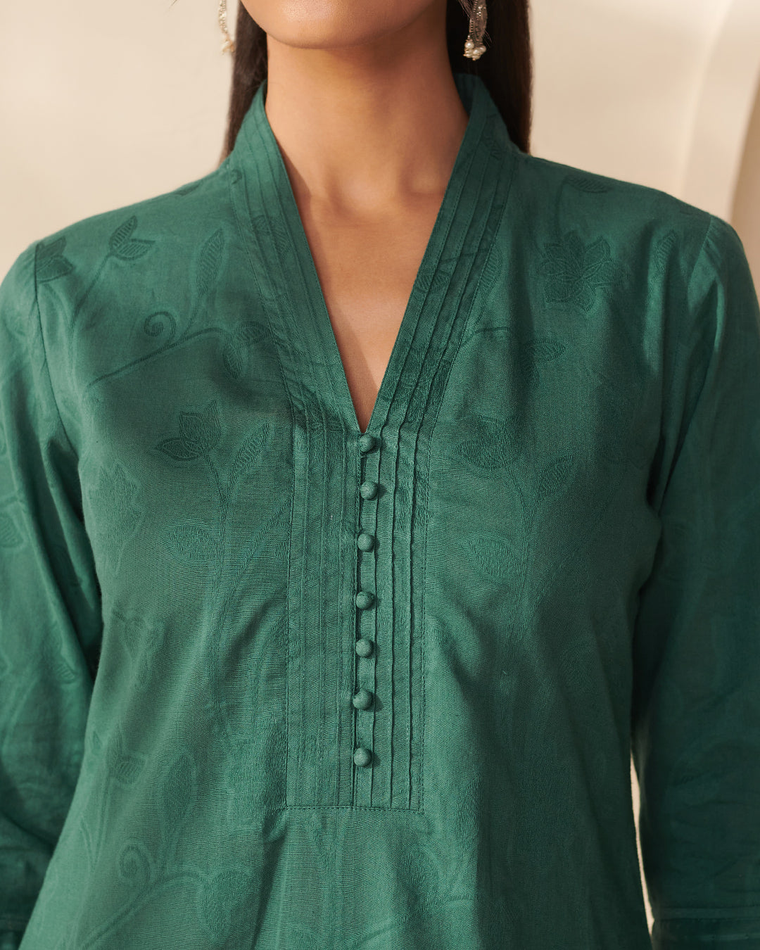 Roza Asfara Teal Green Kurta