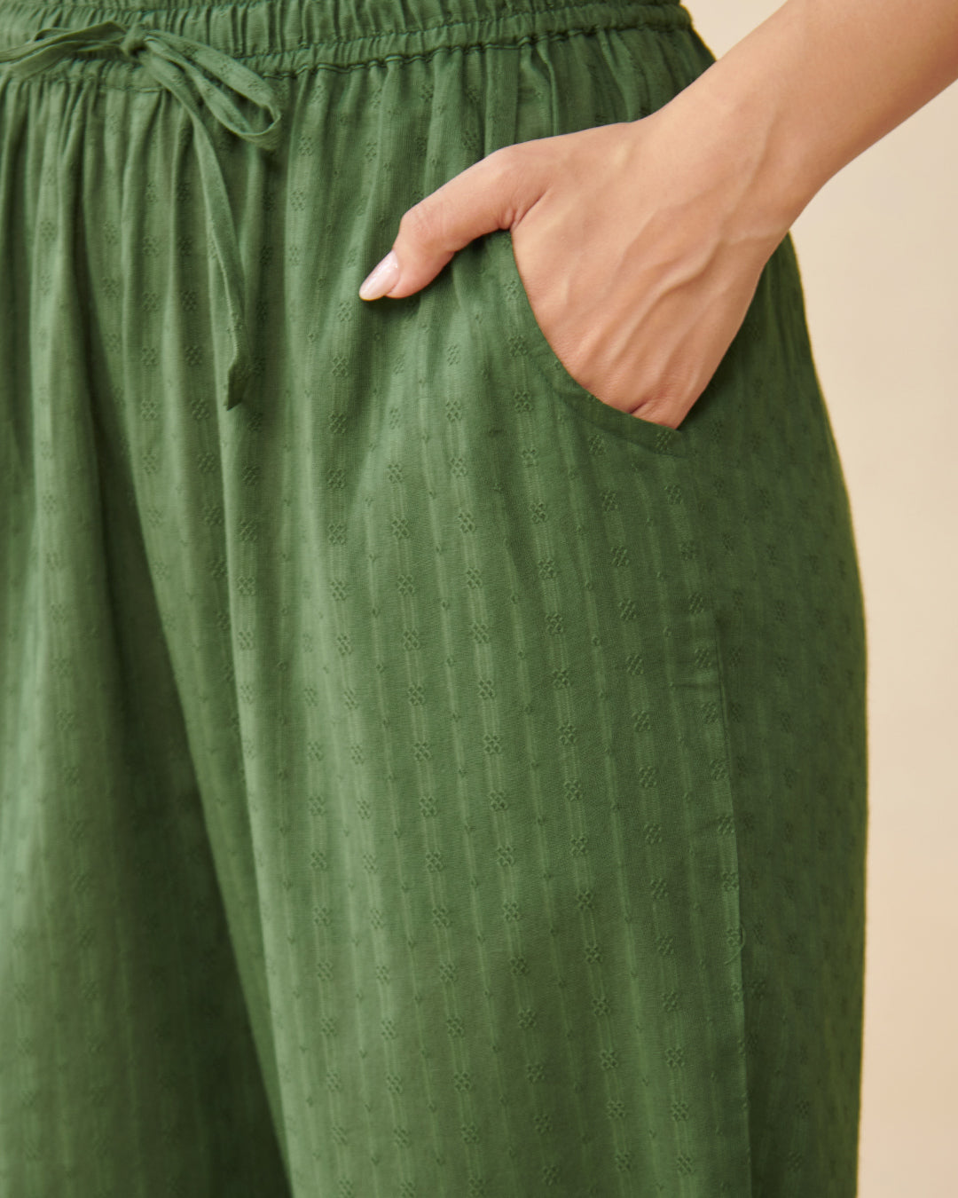 Roza Aaira Bottle Green Pants