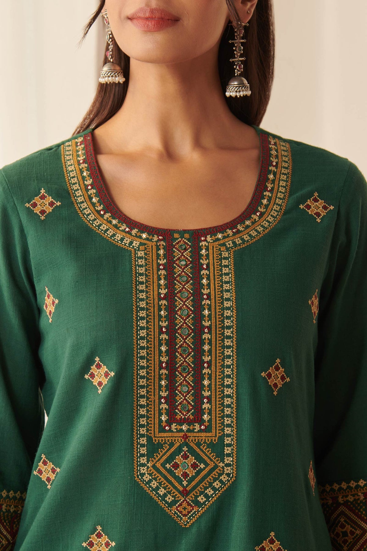 Mehraab Mira Green Kurta