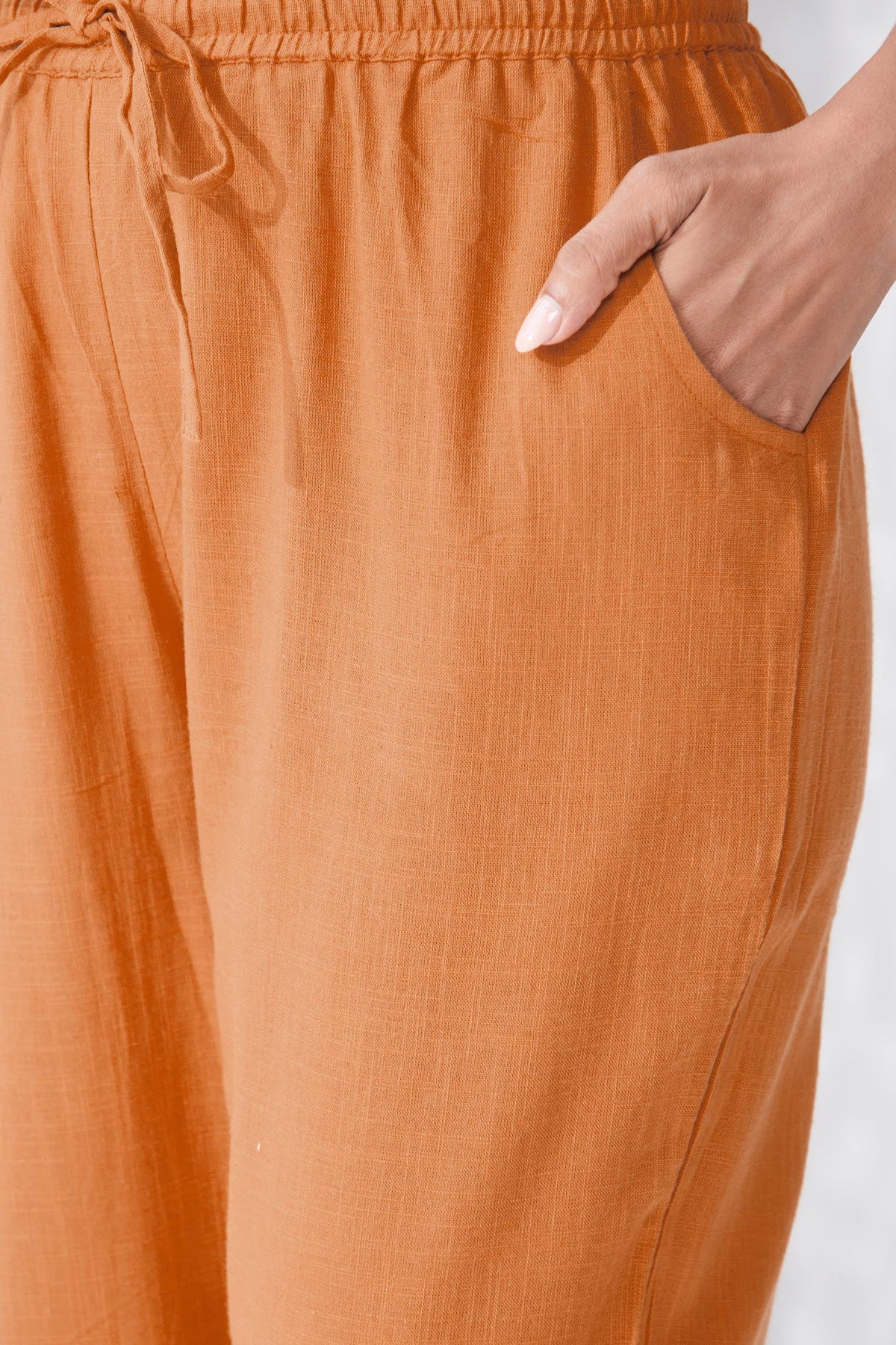 Roza Sarai Orange Narrow Pants