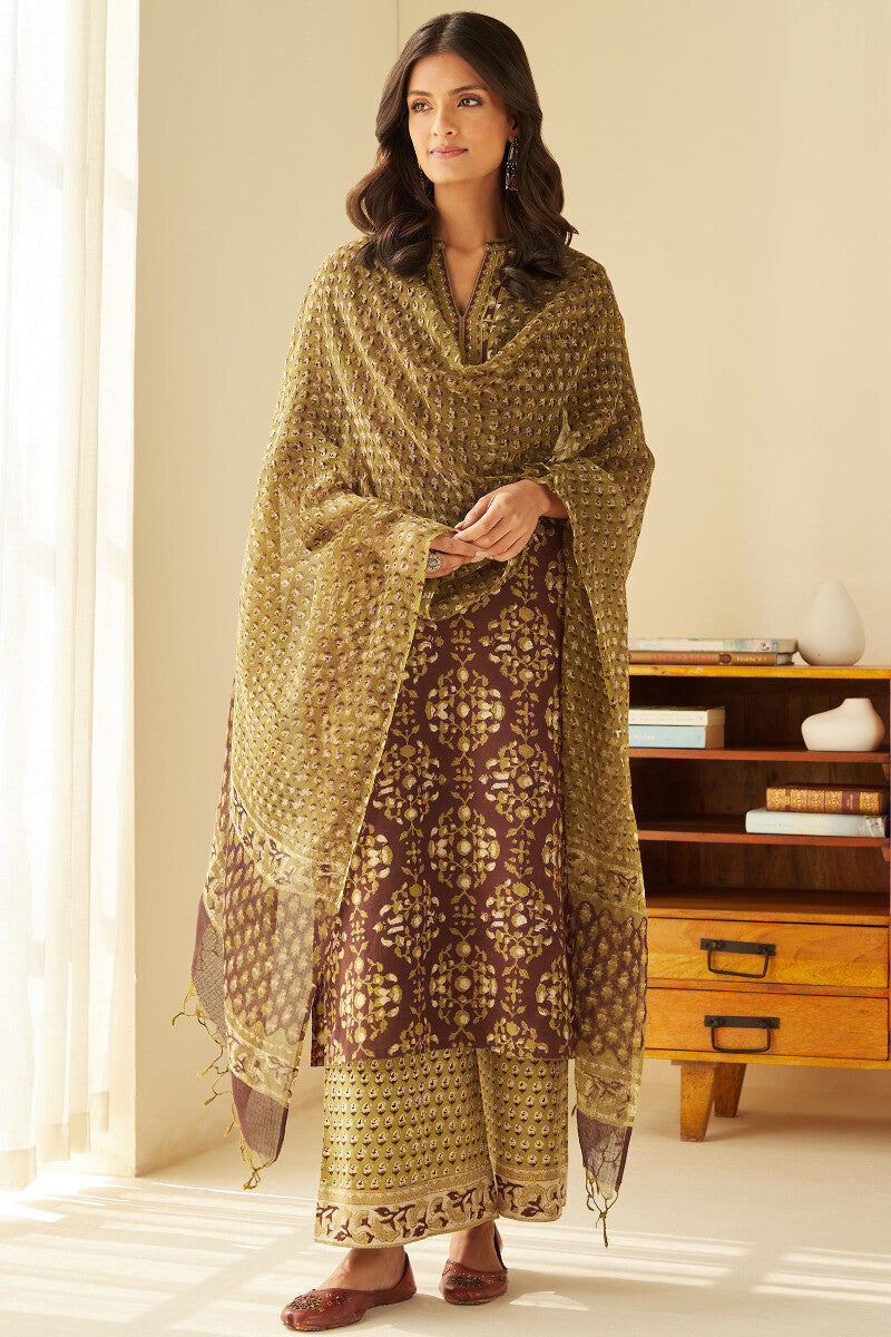 Sehra Zainab Bagru Dupatta