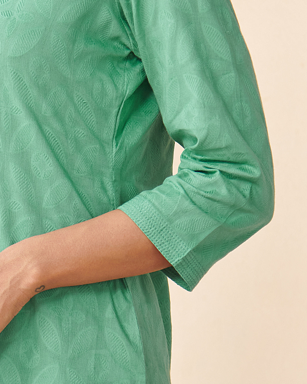 Roza Maryam Sea Green Kurta
