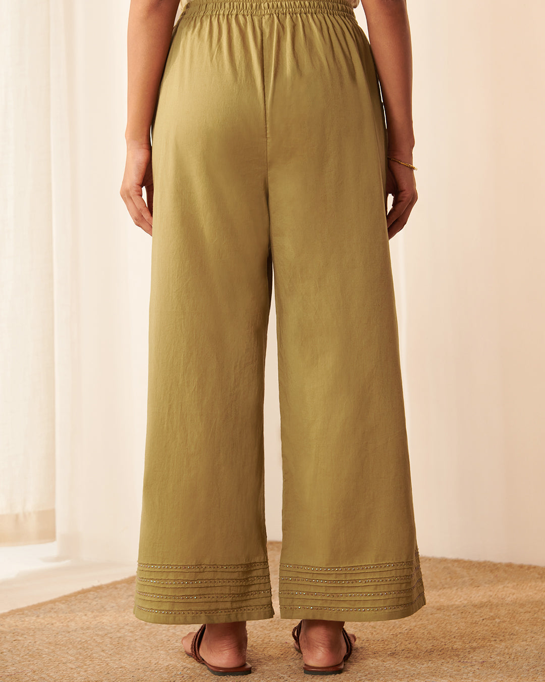 Roza Ruhani Olive Green Farsi