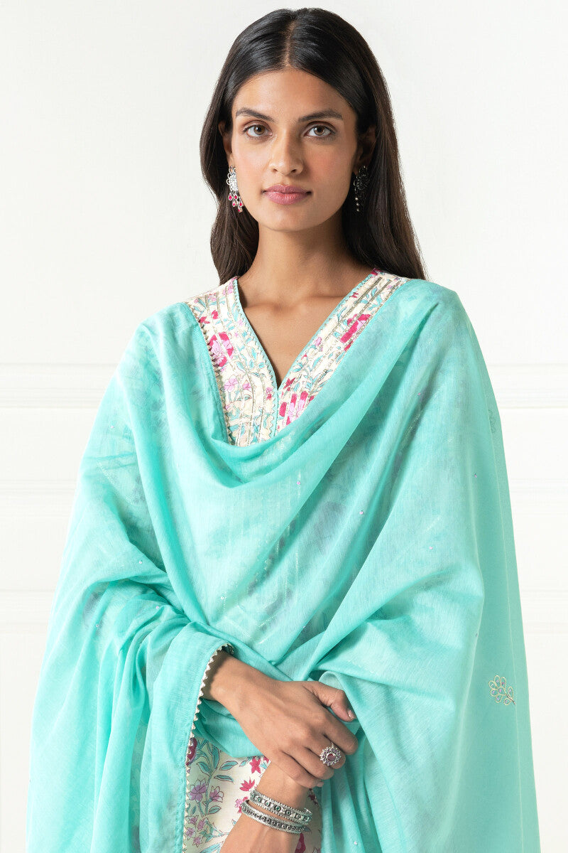 Gul Bano Mahi Cotton Silk Dupatta