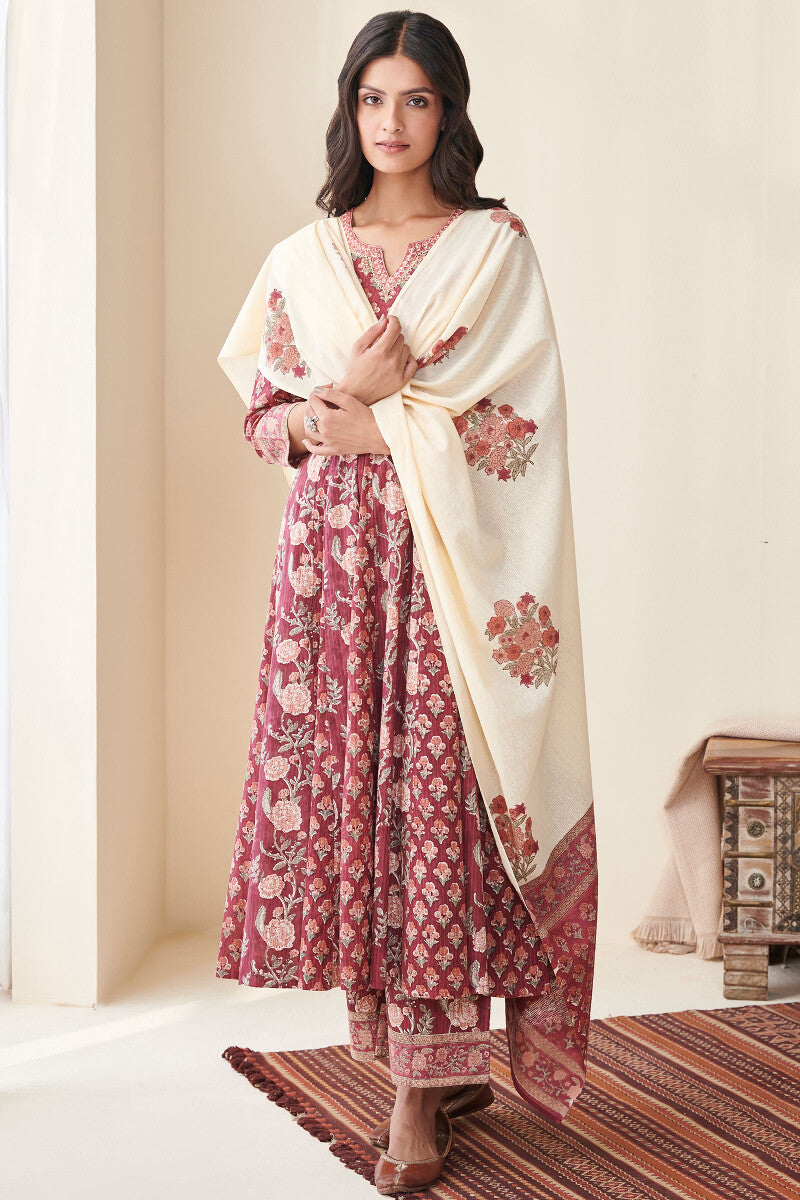 Nasrine Nahida Sanganeri Cotton Dobby Kurta