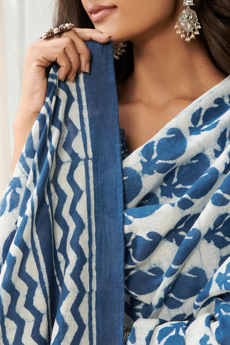 Nurtaj Rehmat Indigo Dupatta