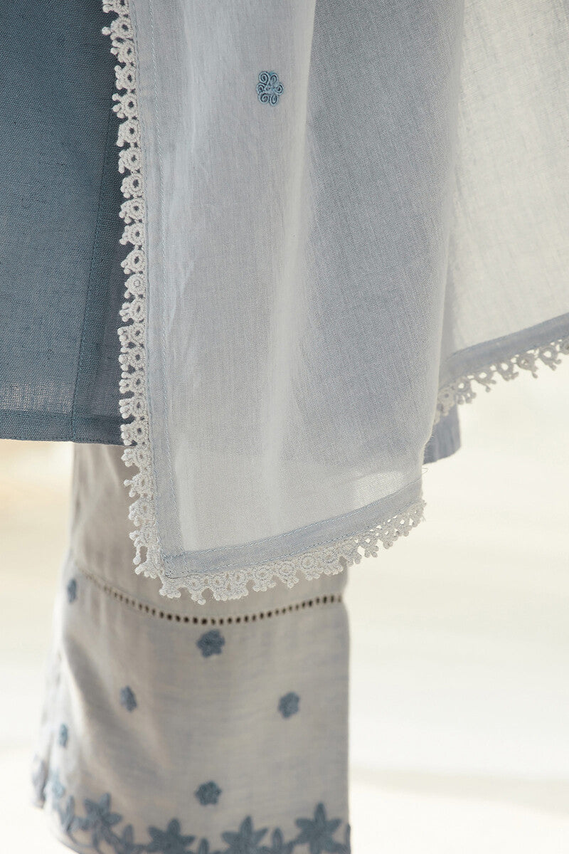 Mirza Sehreen Blue Dupatta