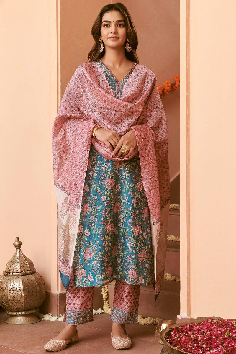 Mehrunissa Kiara Chanderi Kurta