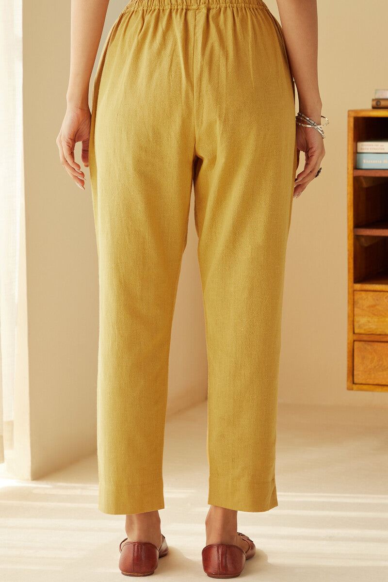 Sehra Seher Mustard Narrow Pants