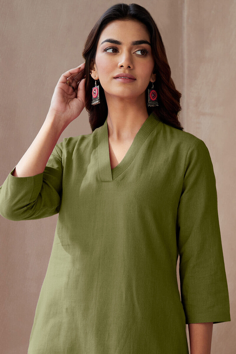 Rosheen Zinat Green Kurta