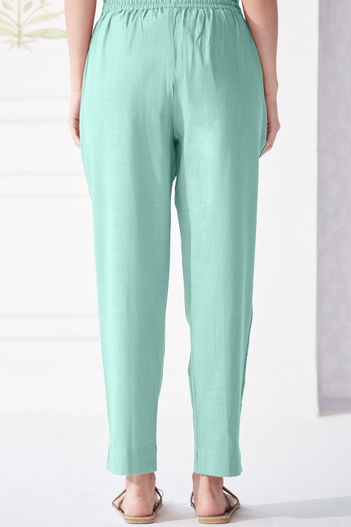 Roza Afreena Turquoise Narrow Pants