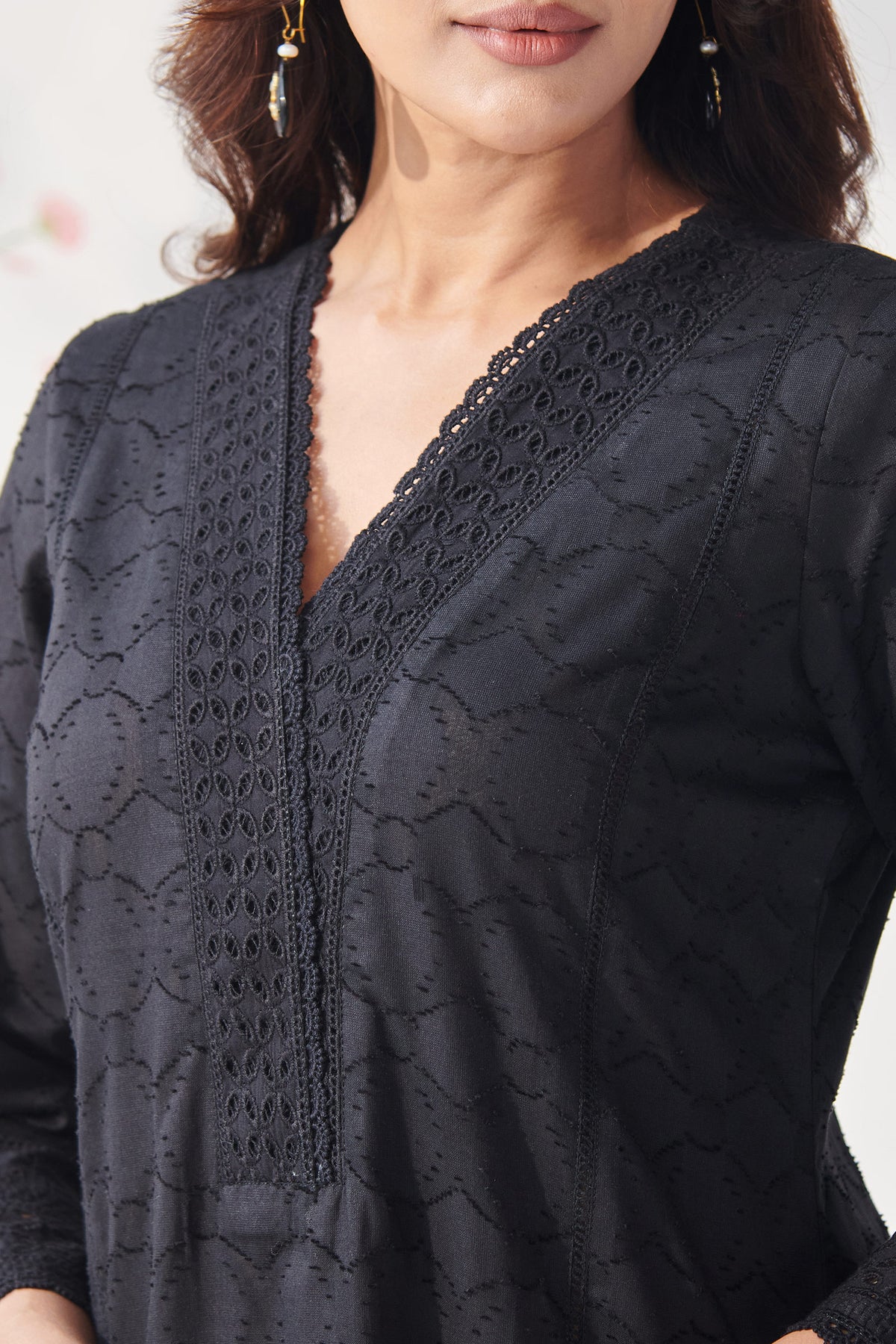 Mumtaz Nohreen Black Kurta