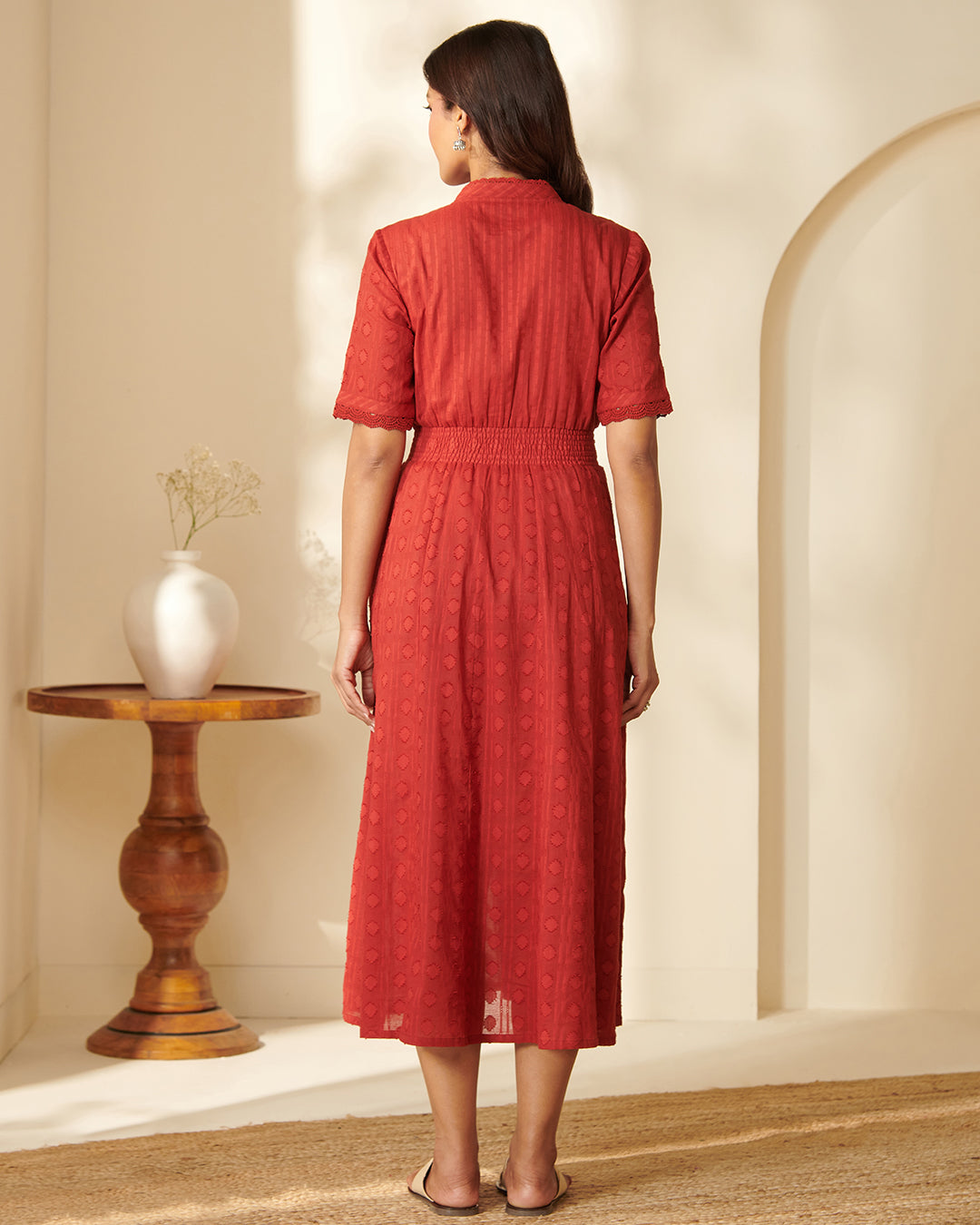 Roza Riya Ruby Red Dress