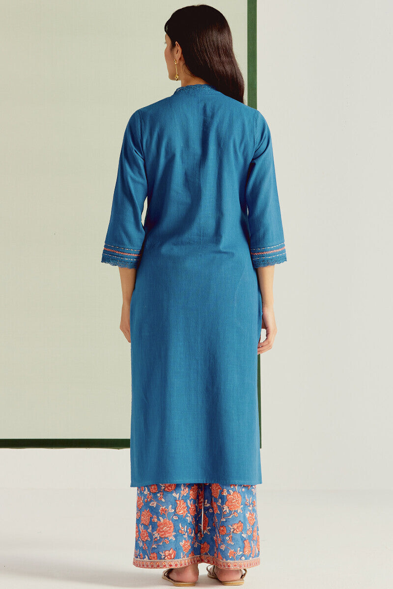 Roza Sehreen Blue Kurta