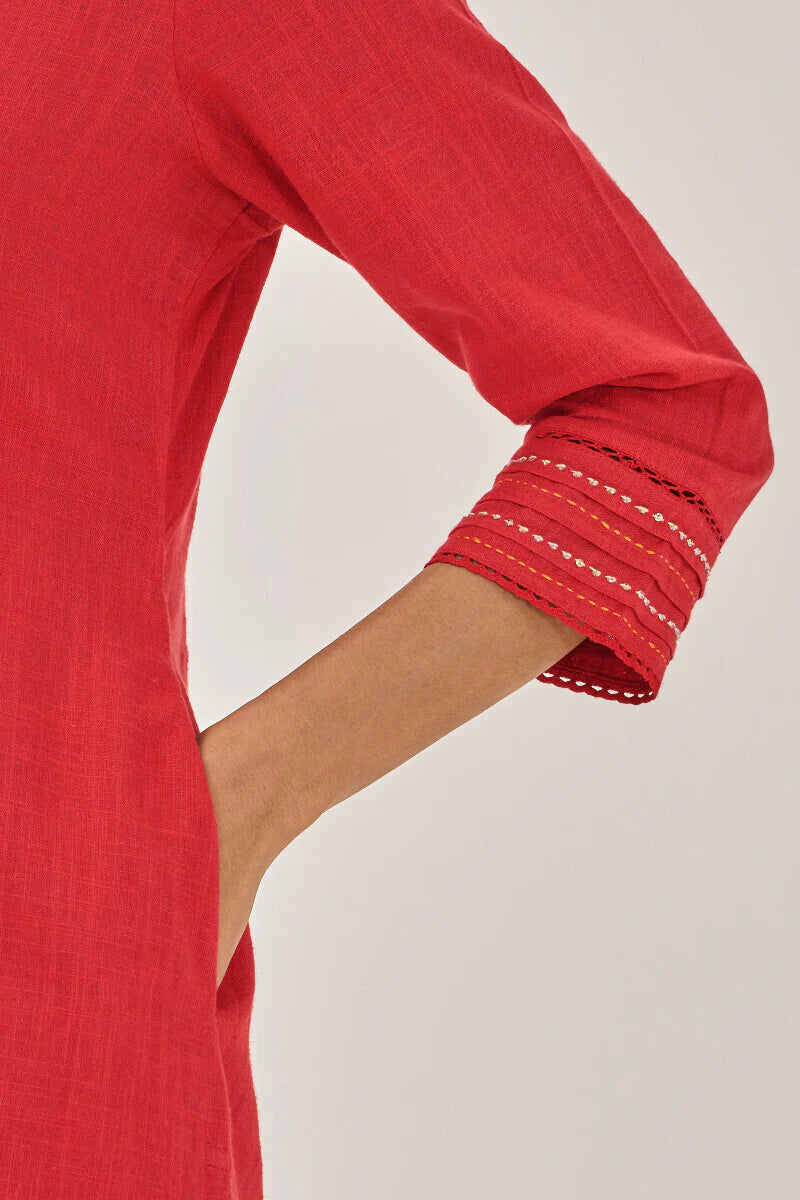Surplus: Roza Zara Red Kurta