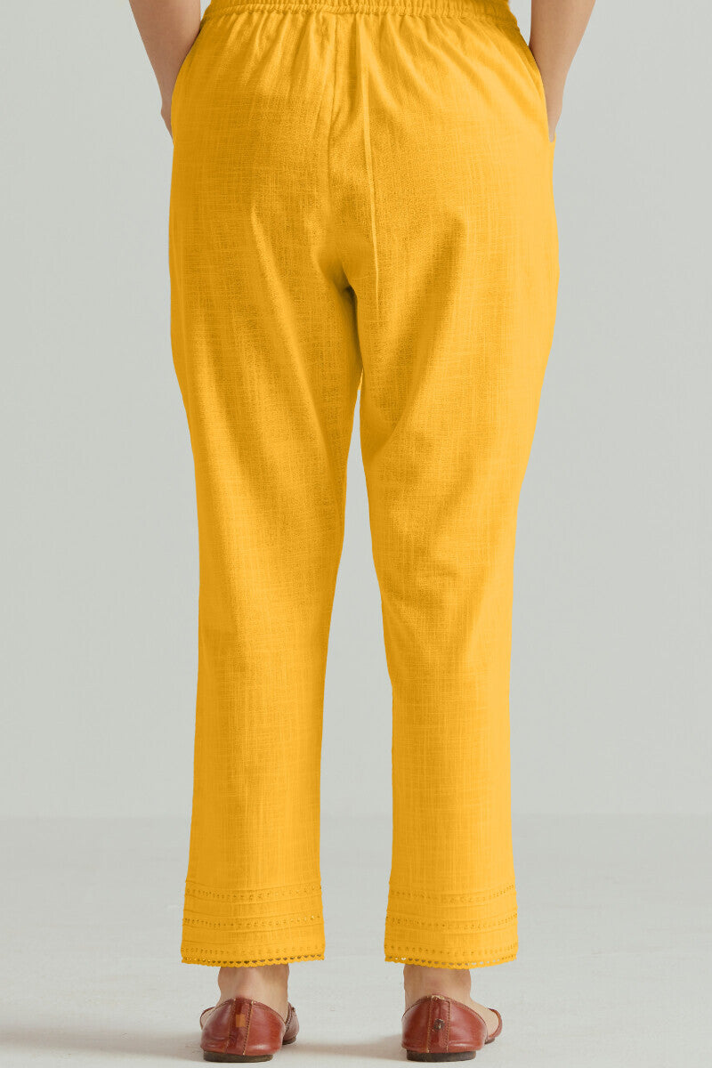 Roza Seerat Yellow Narrow Pants