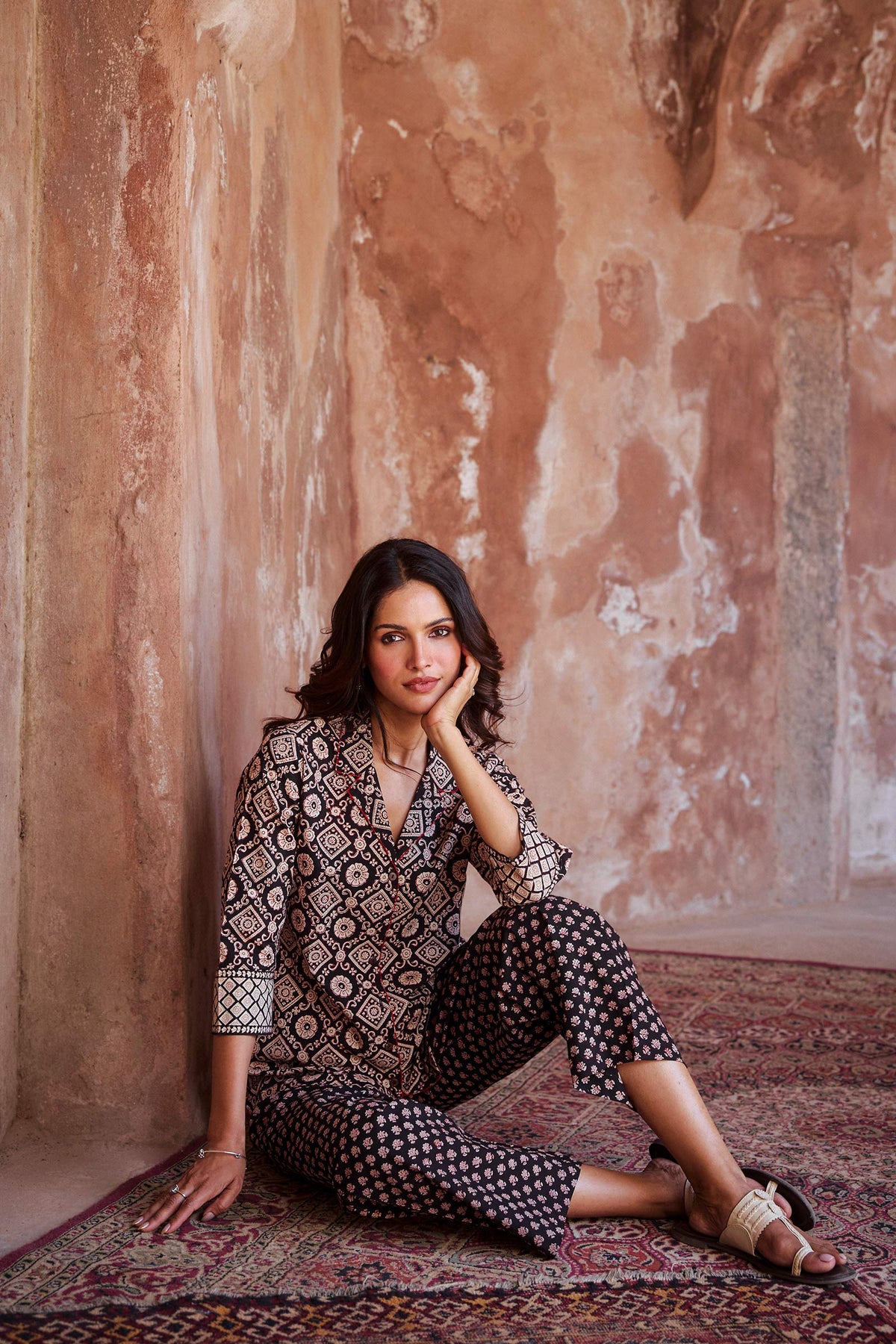Sehra Nargis Bagru Co-Ord Set