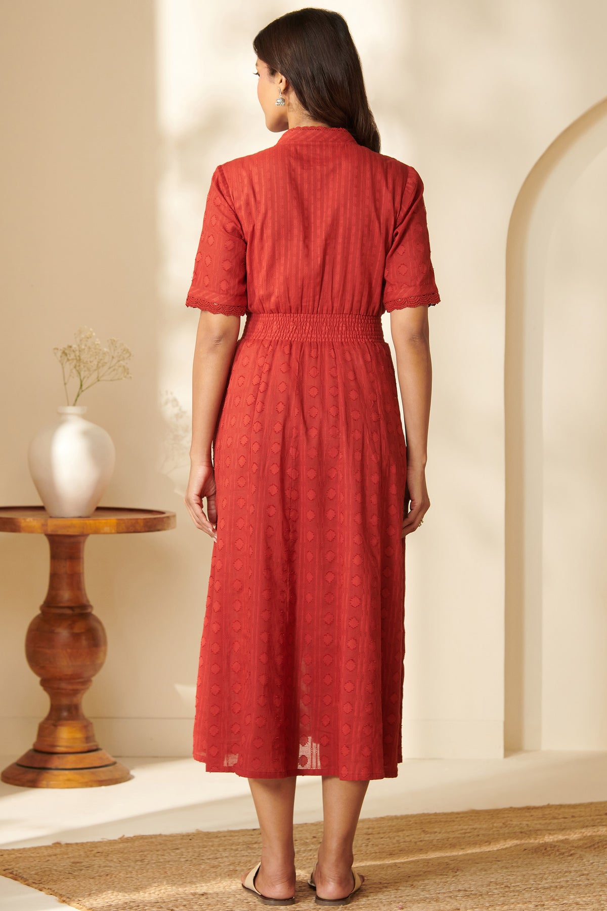 Roza Riya Ruby Red Dress