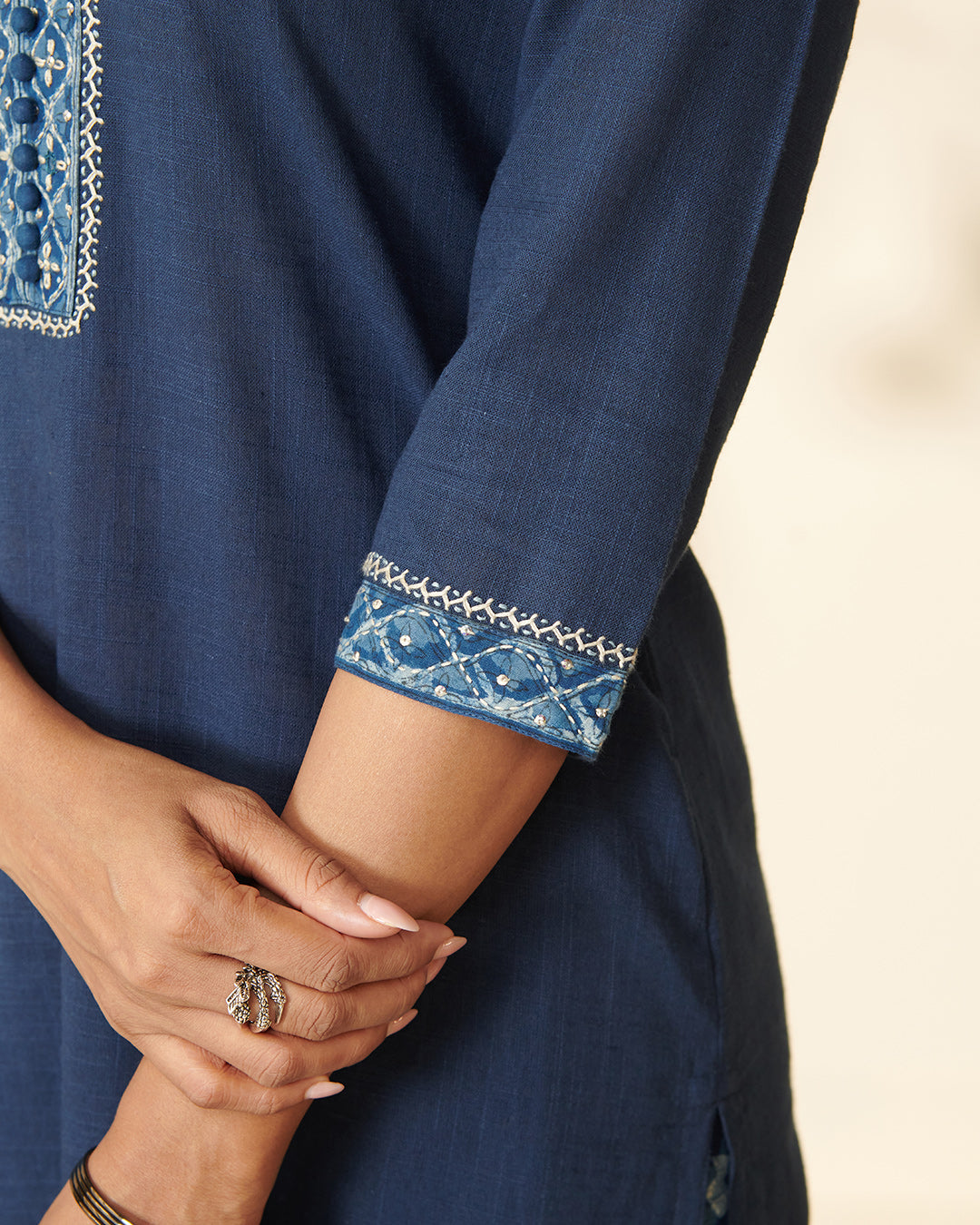 Sehra Nazneen Bagru Kurta