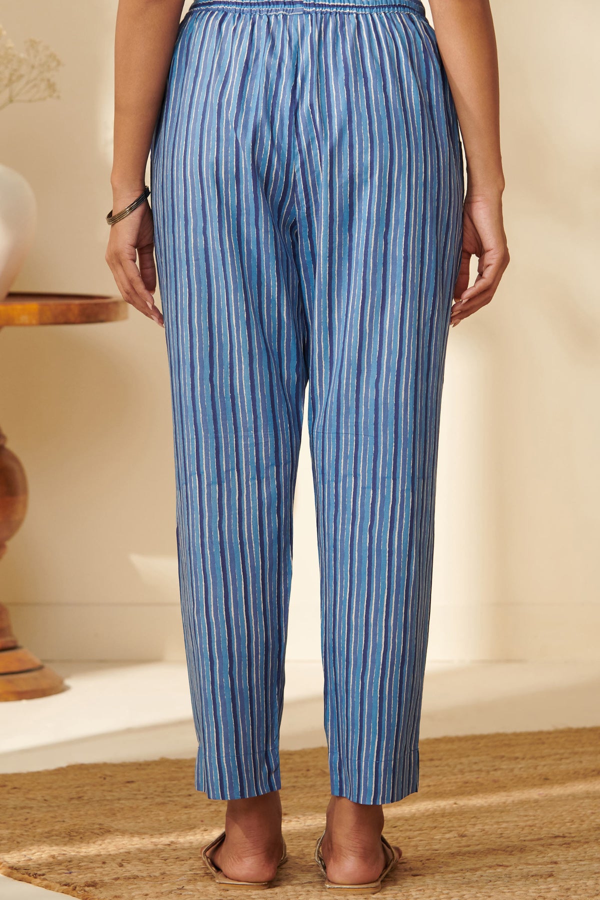 Neelofar Pariza Sanganeri Narrow Pants