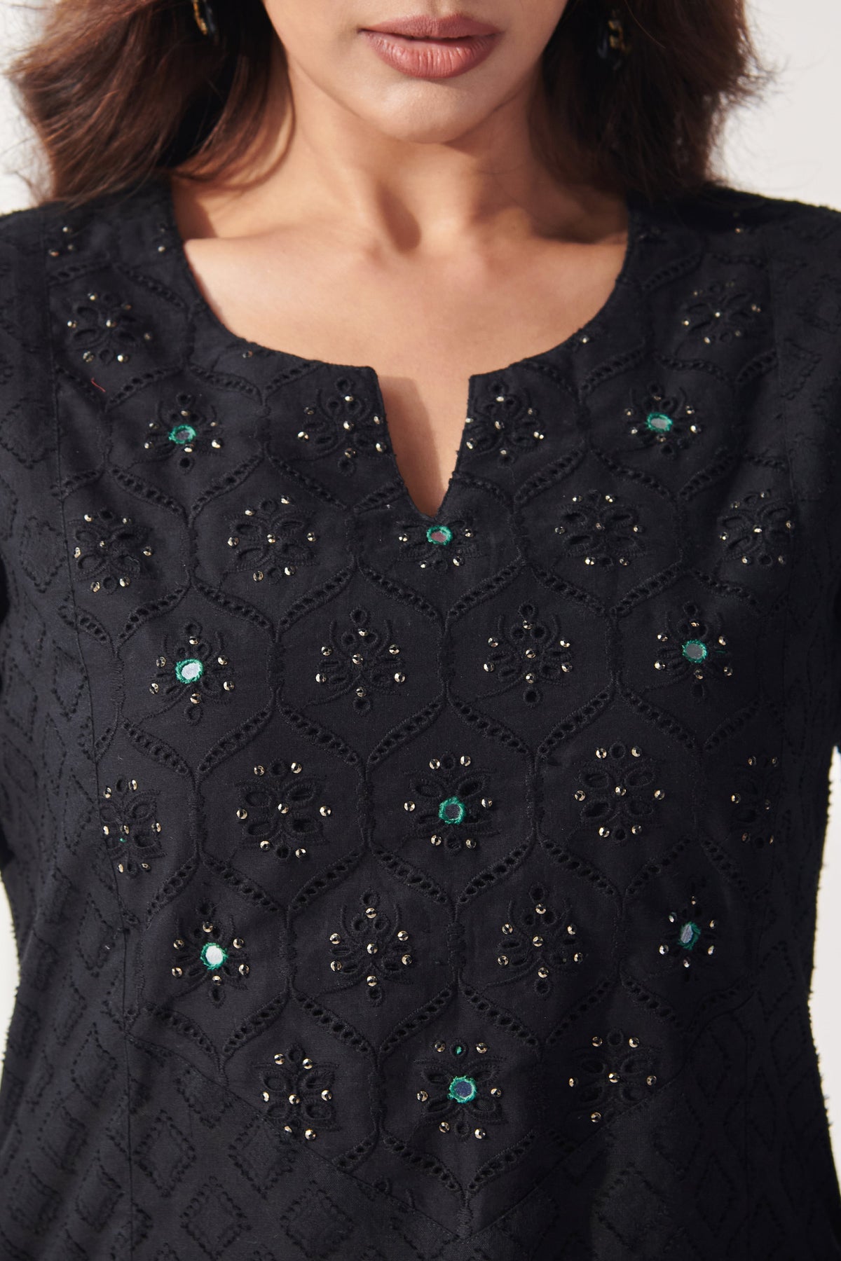 Mumtaz Rania Black Kurta
