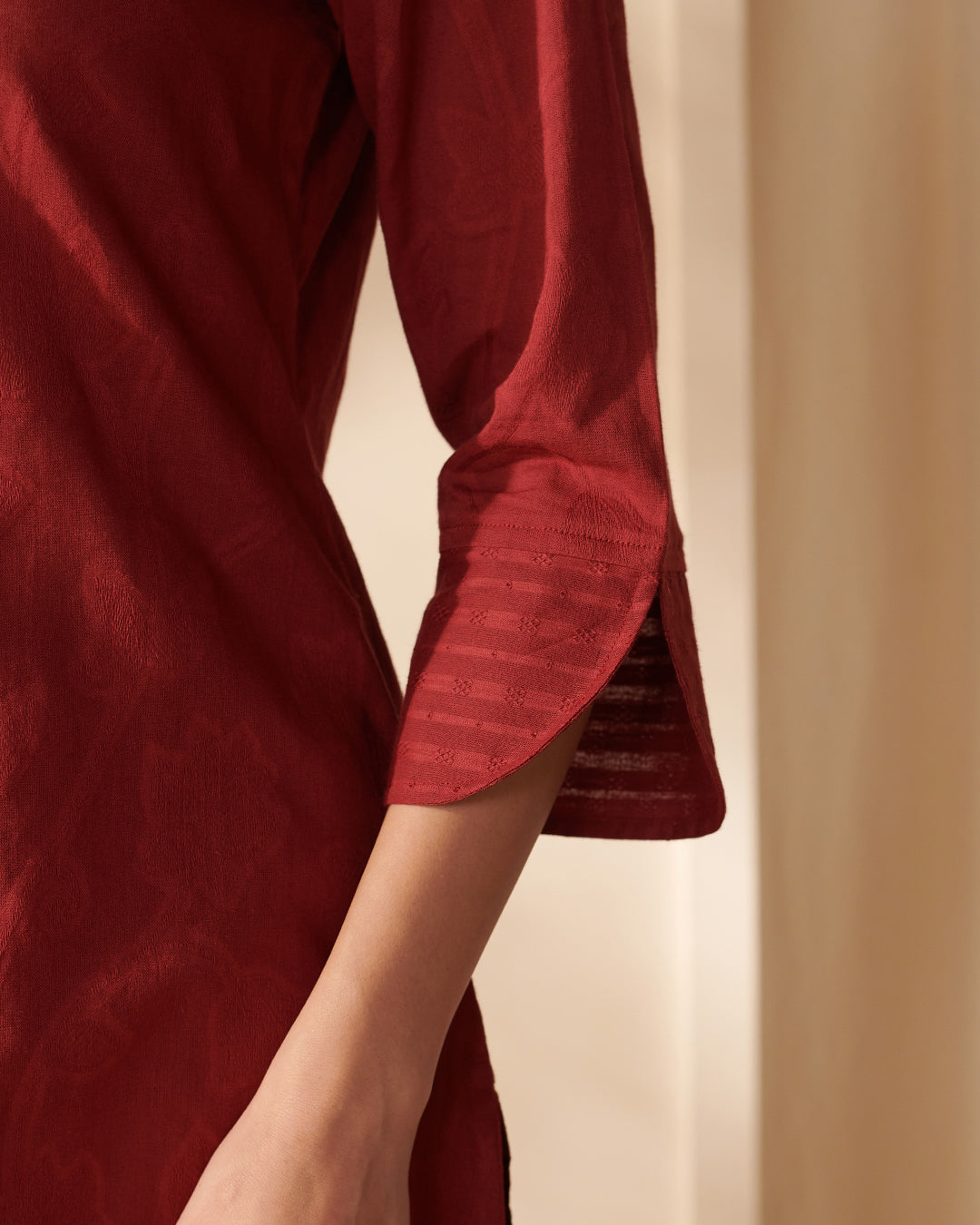 Roza Rahida Alta Red Kurta
