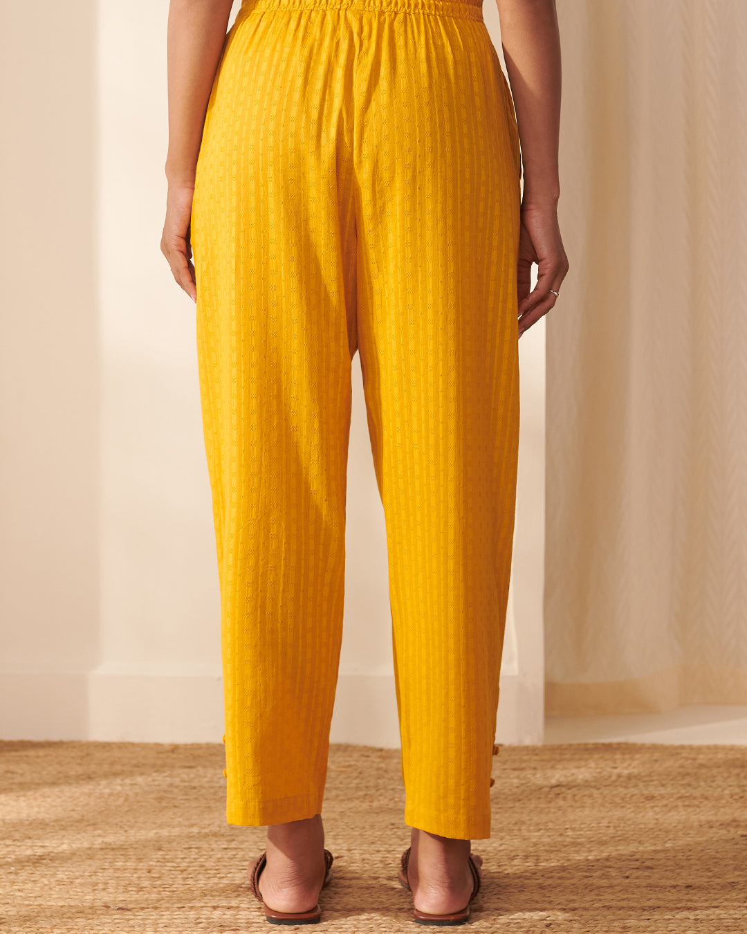 Roza Sanya Surajmukhi Yellow Pants
