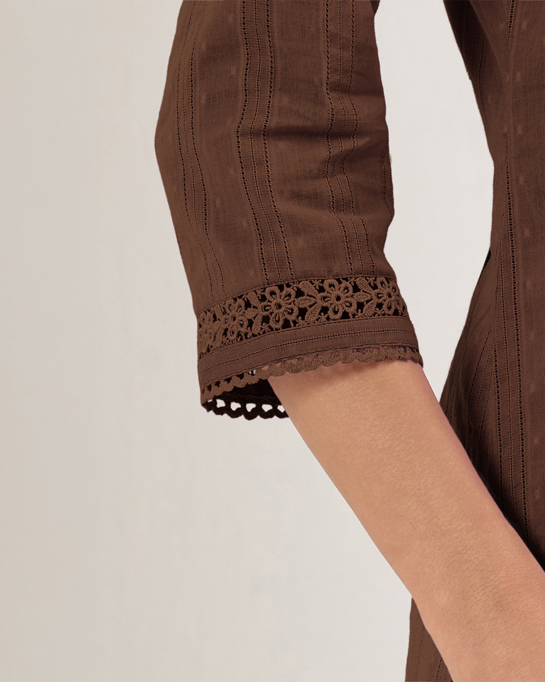 Roza Seher Brown Kurta