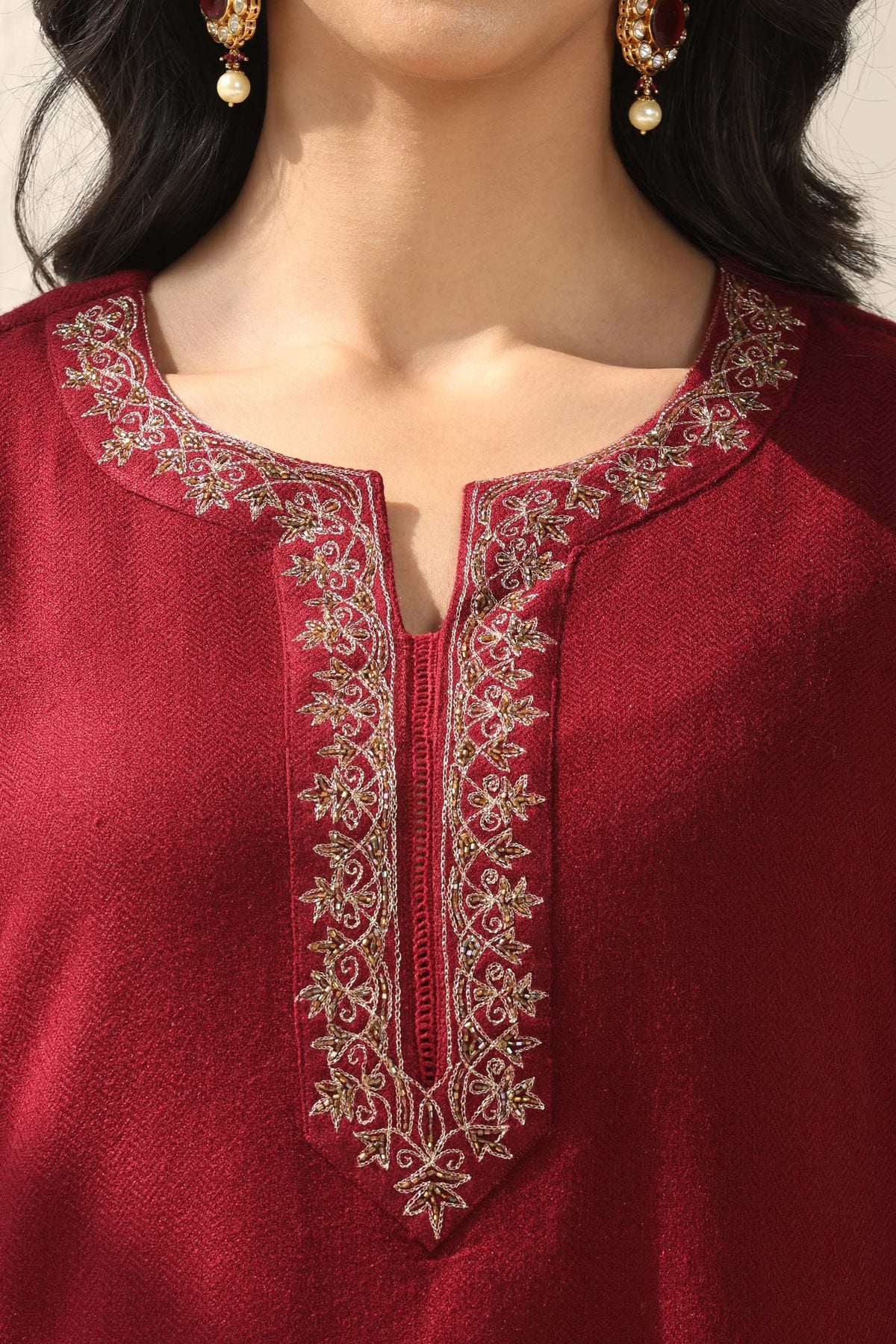 Naadirah Maheen Faux Wool Kurta