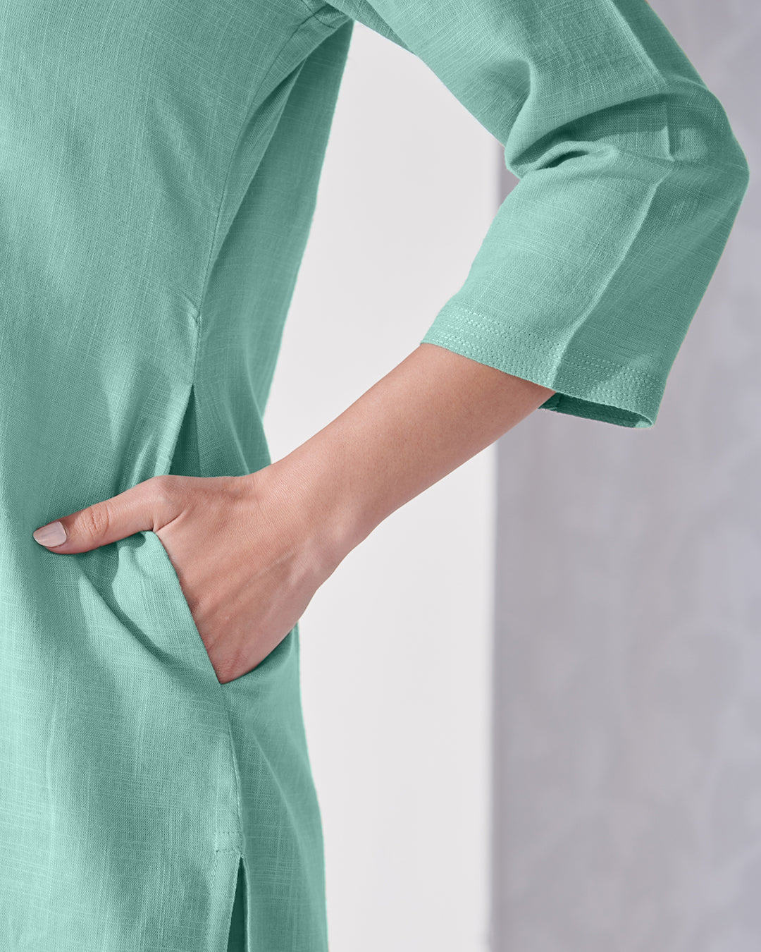Roza Afreena Turquoise Kurta