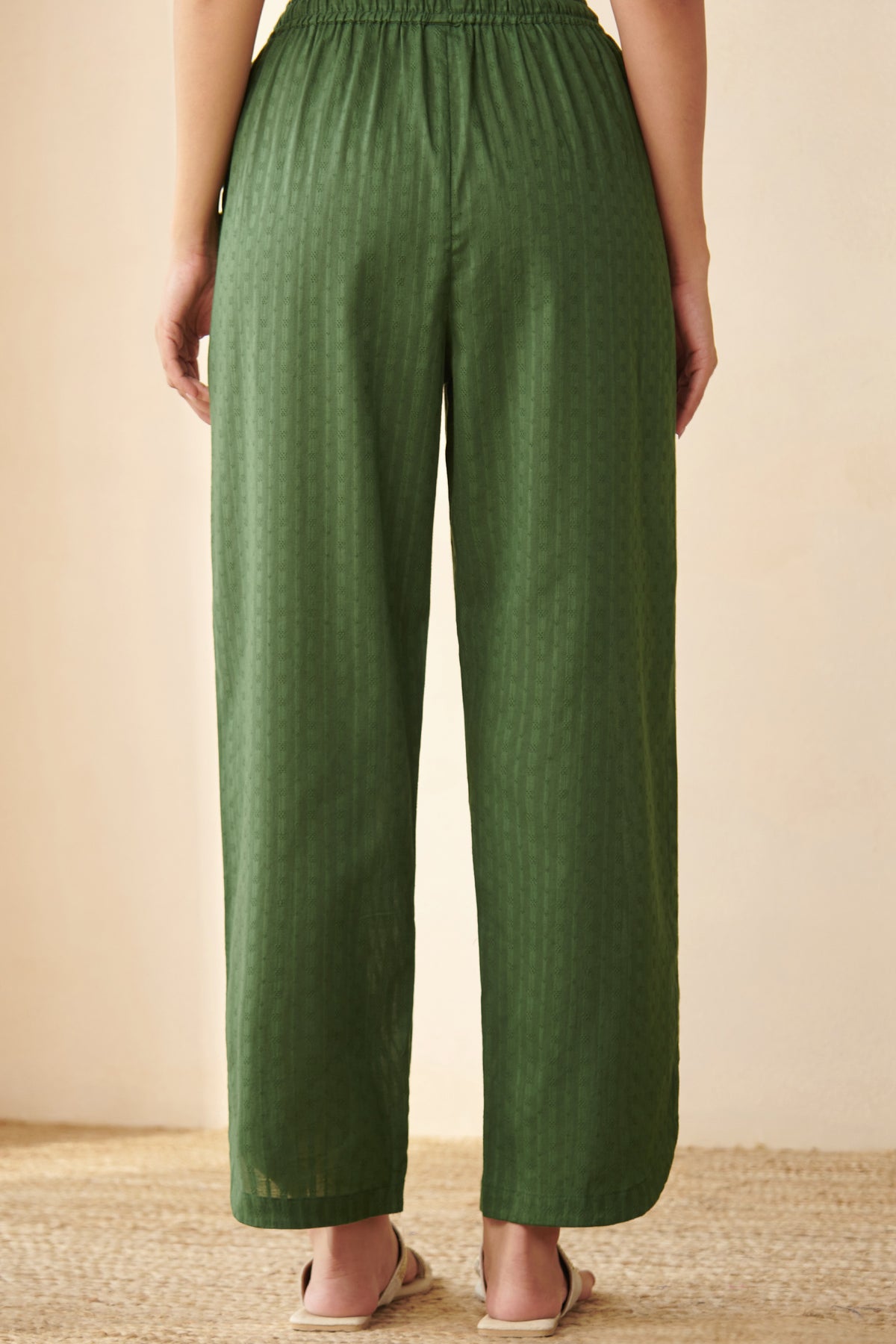 Roza Aaira Bottle Green Pants