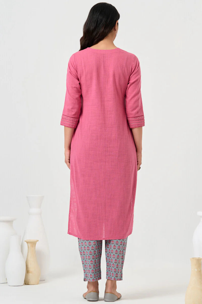 Surplus: Roza Zara Candy Pink Kurta
