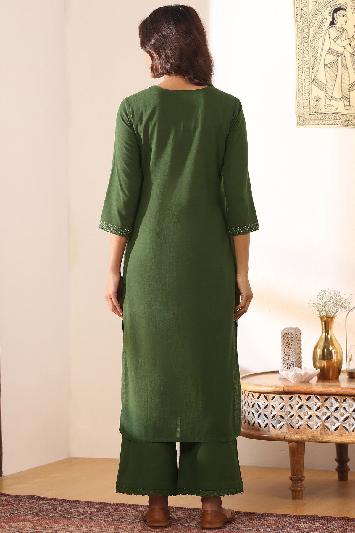 Roza Faiza Green Kurta