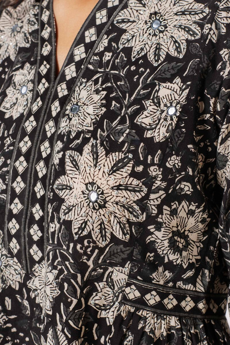 Sehra Zarah Bagru Kurta