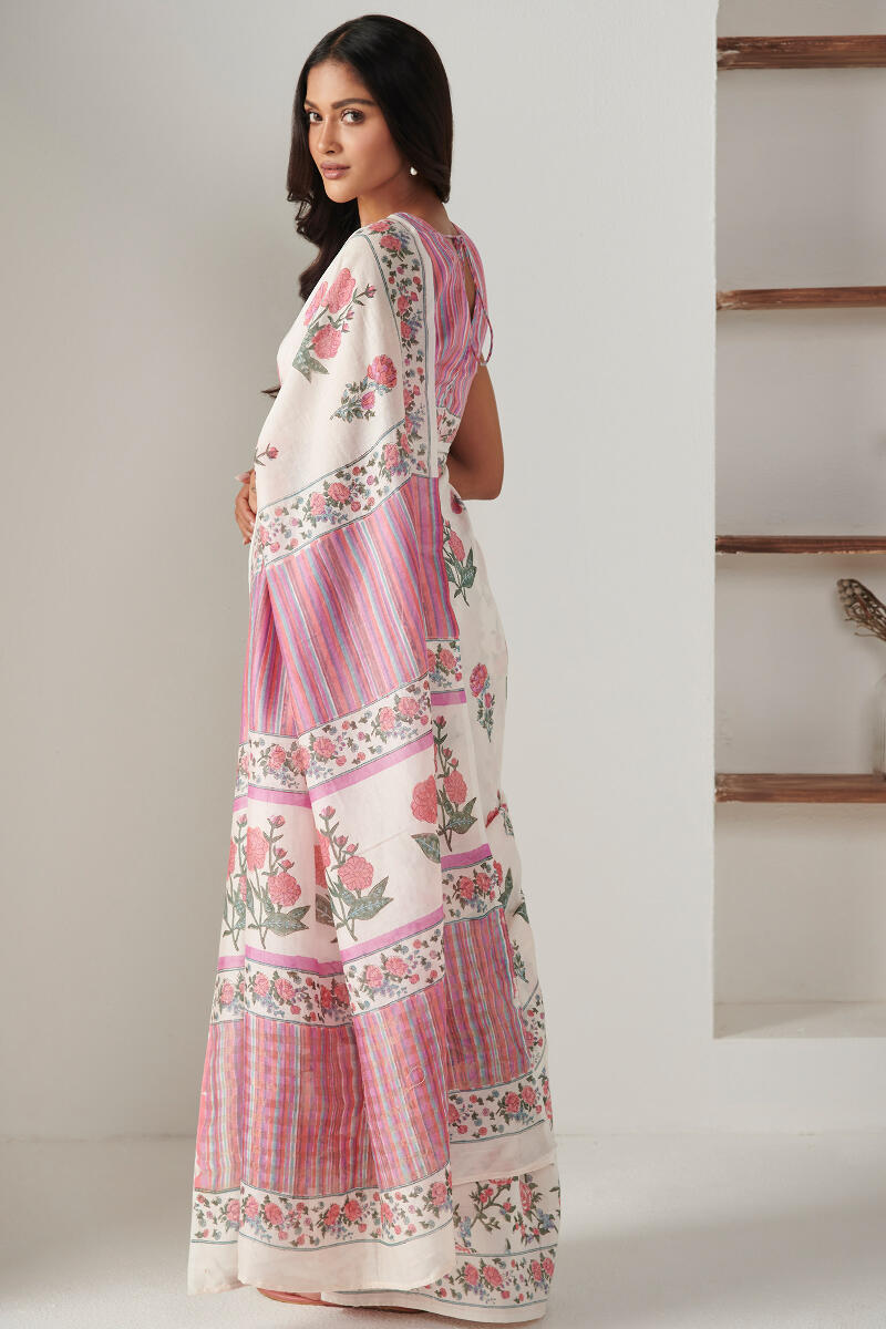 Gulbarg Zoraya Sanganeri Chanderi Saree