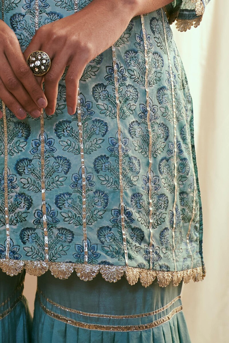 Gauhar Zainab Modal Short Sanganeri Kurta
