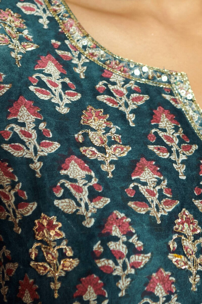 Shirin Nahida Sanganeri Chanderi Kurta