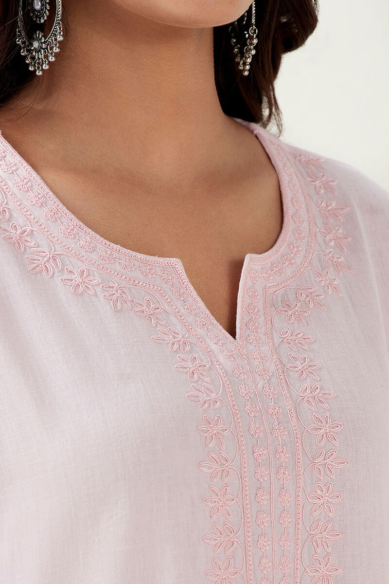 Mirza Yasmine Flax Cotton Kurta