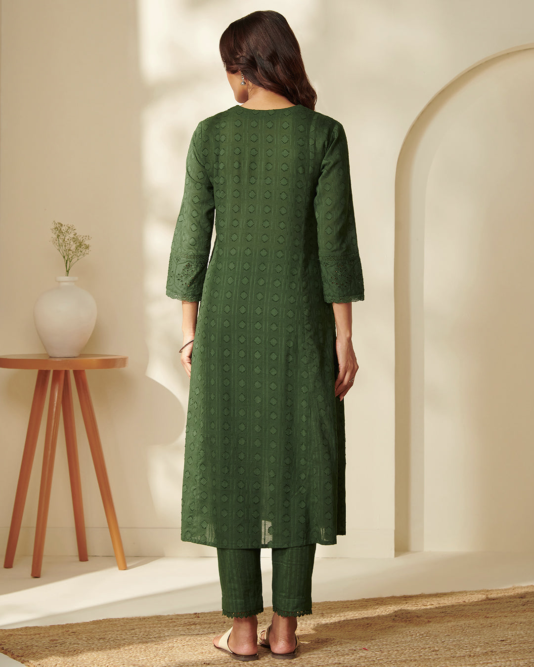 Roza Zunaira Forest Green Kurta