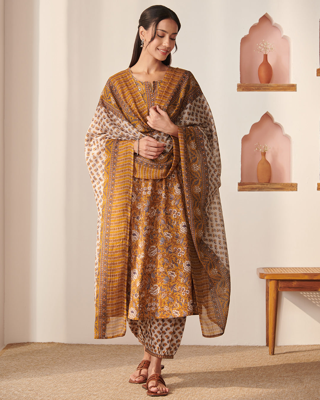 Gauhar Shireen Sanganeri Kurta