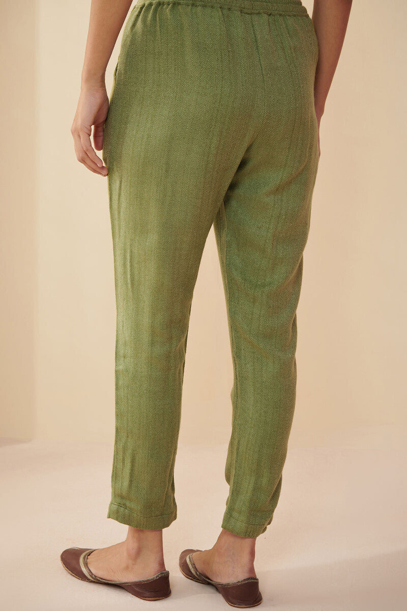 Naadirah Zarina Faux Wool Handloom Narrow Pants