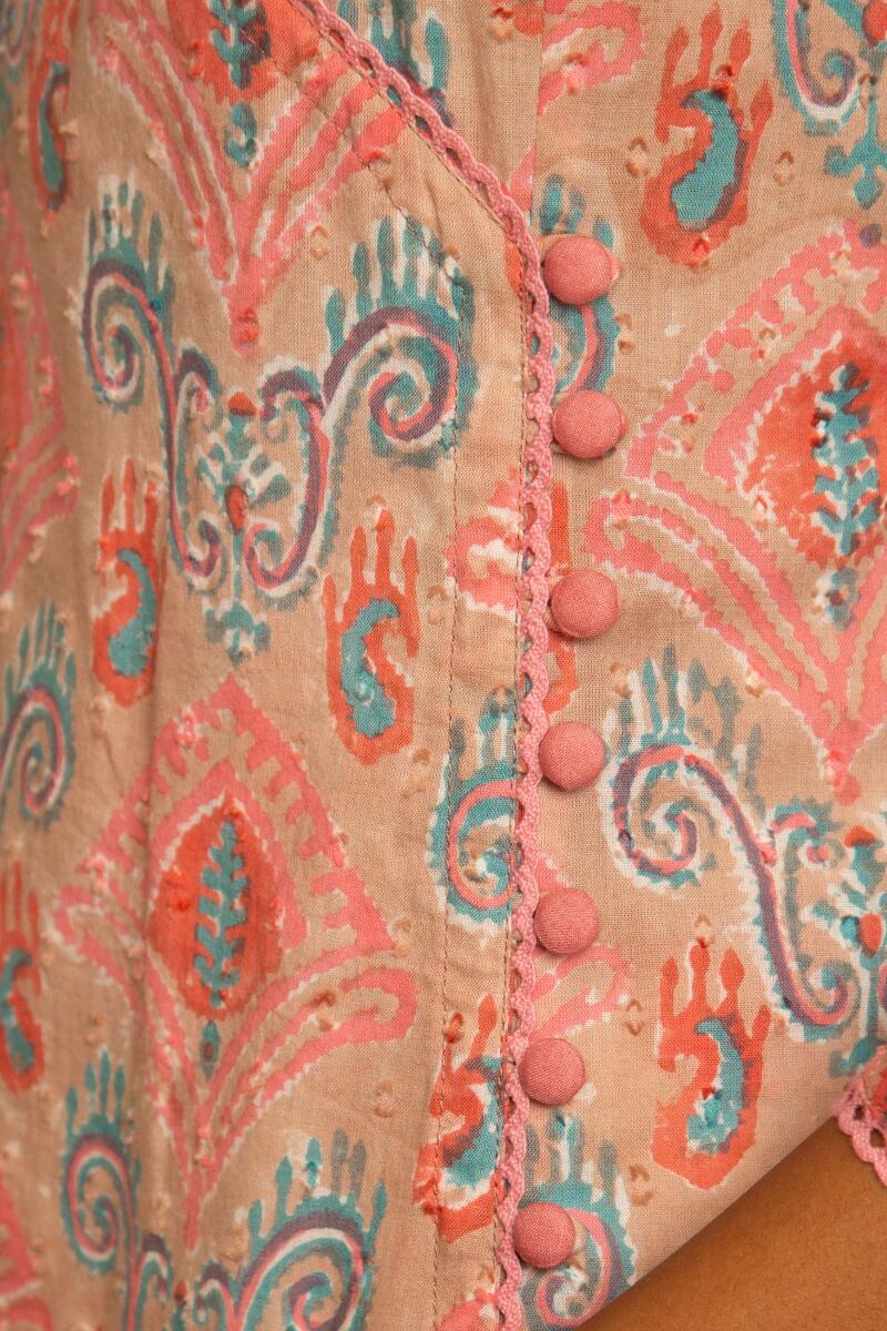 Nazm Nusrat Block Printed Kurta