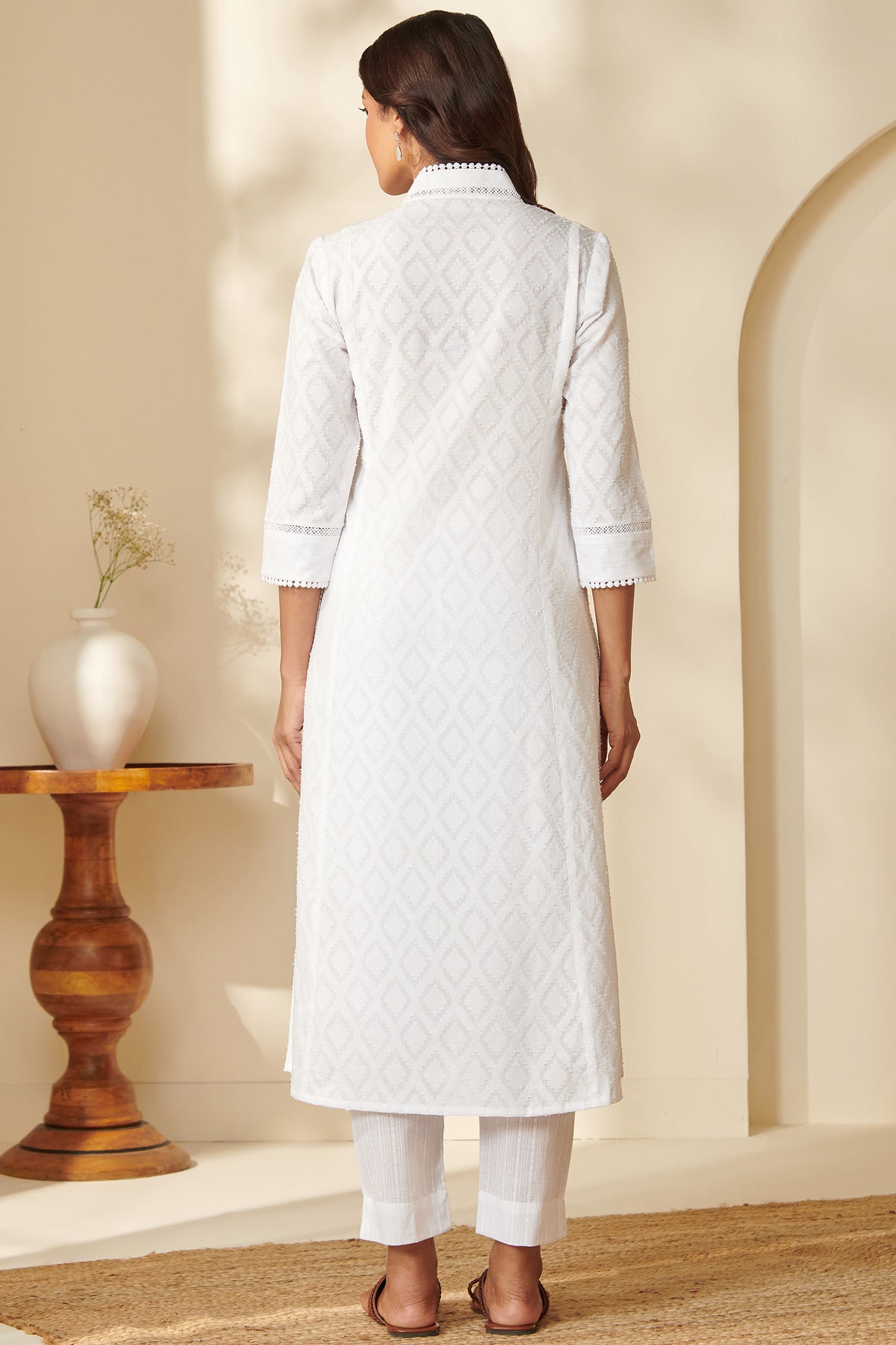 Roza Reema White Kurta