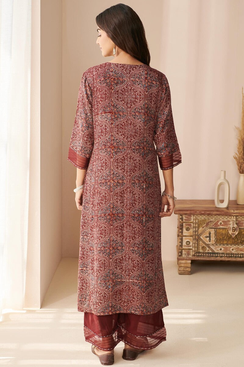 Zubeida Sareen Ajrak Modal Kurta